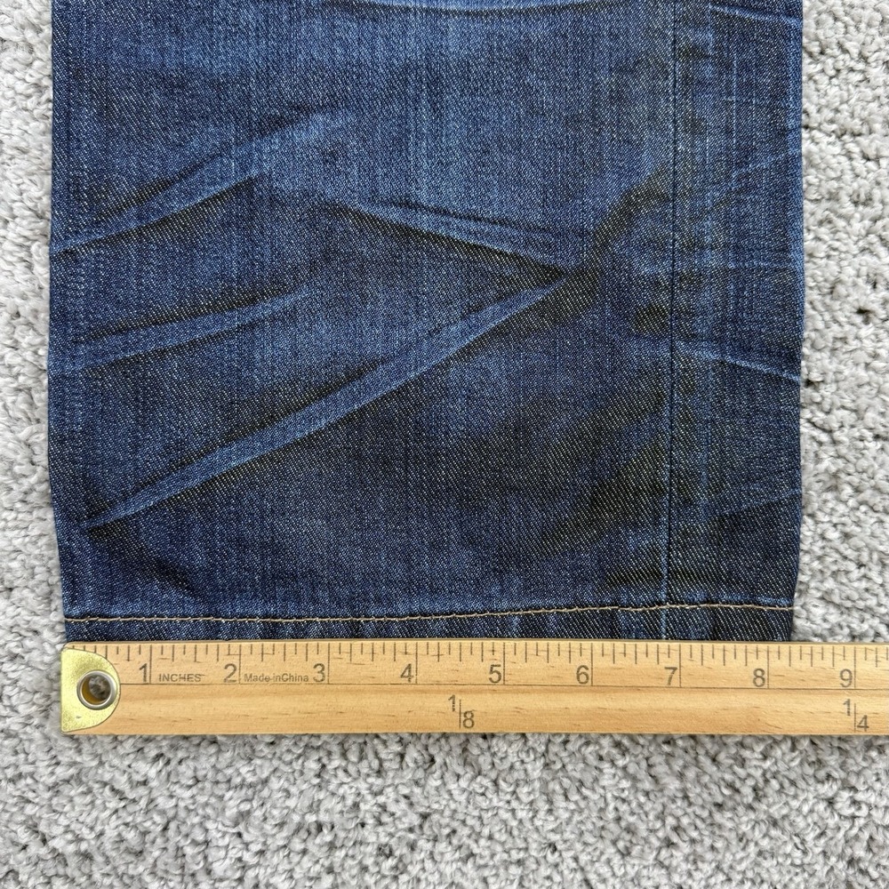 Armani Exchange Jeans Mens 32 Reg Button Fly Straight Fit Distressed Made In USA - Picture 7 of 14